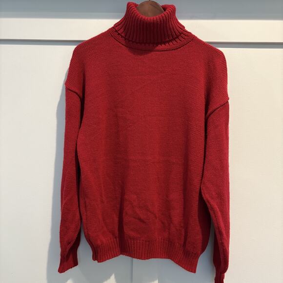 Alpaca Warehouse Sweater Women Large Turtleneck Pullover Peru Alpaca Yarn Warm - Picture 1 of 9